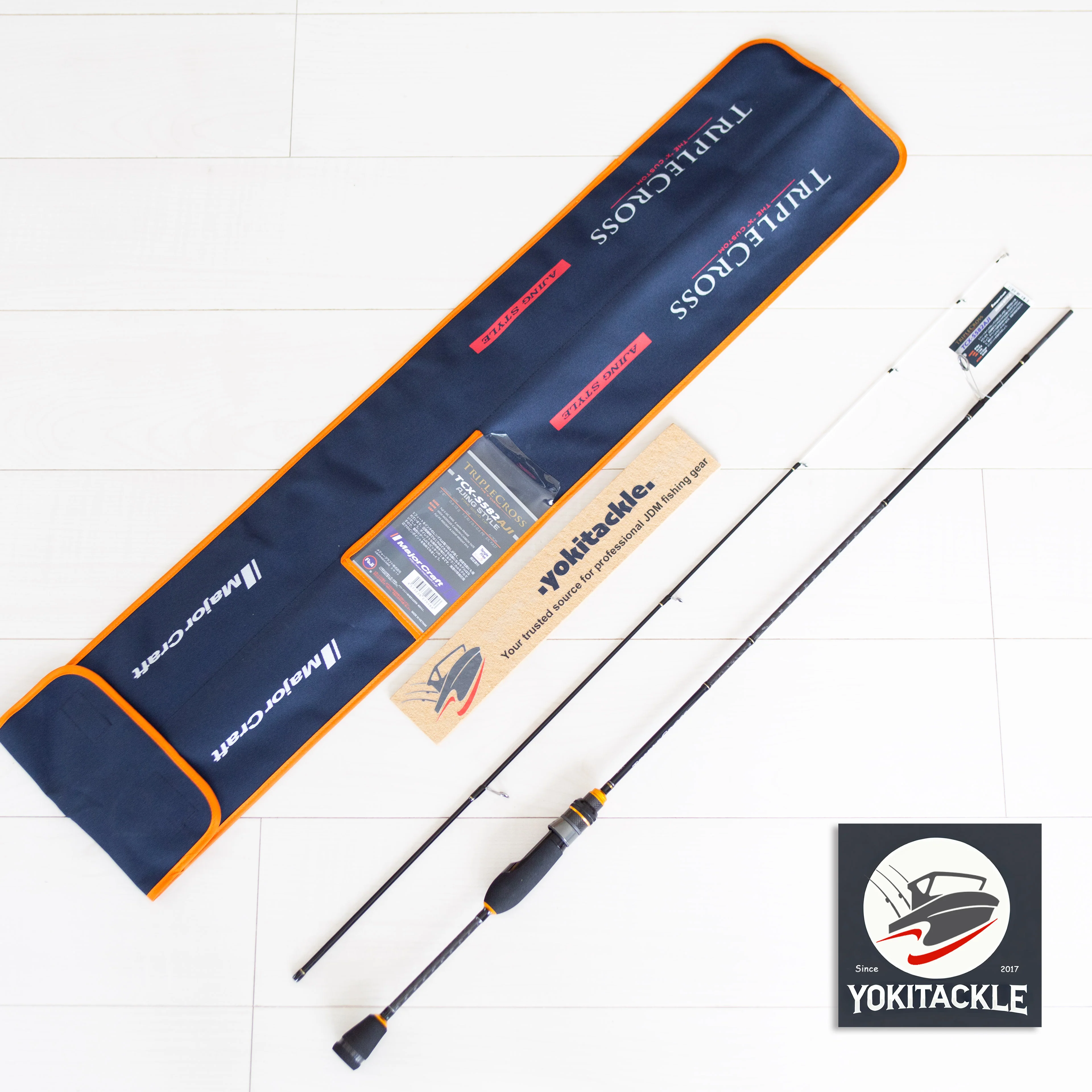 Brand New Major Craft TRIPLE-CROSS Light Game AJING TCX-S582AJI Spinning Rod