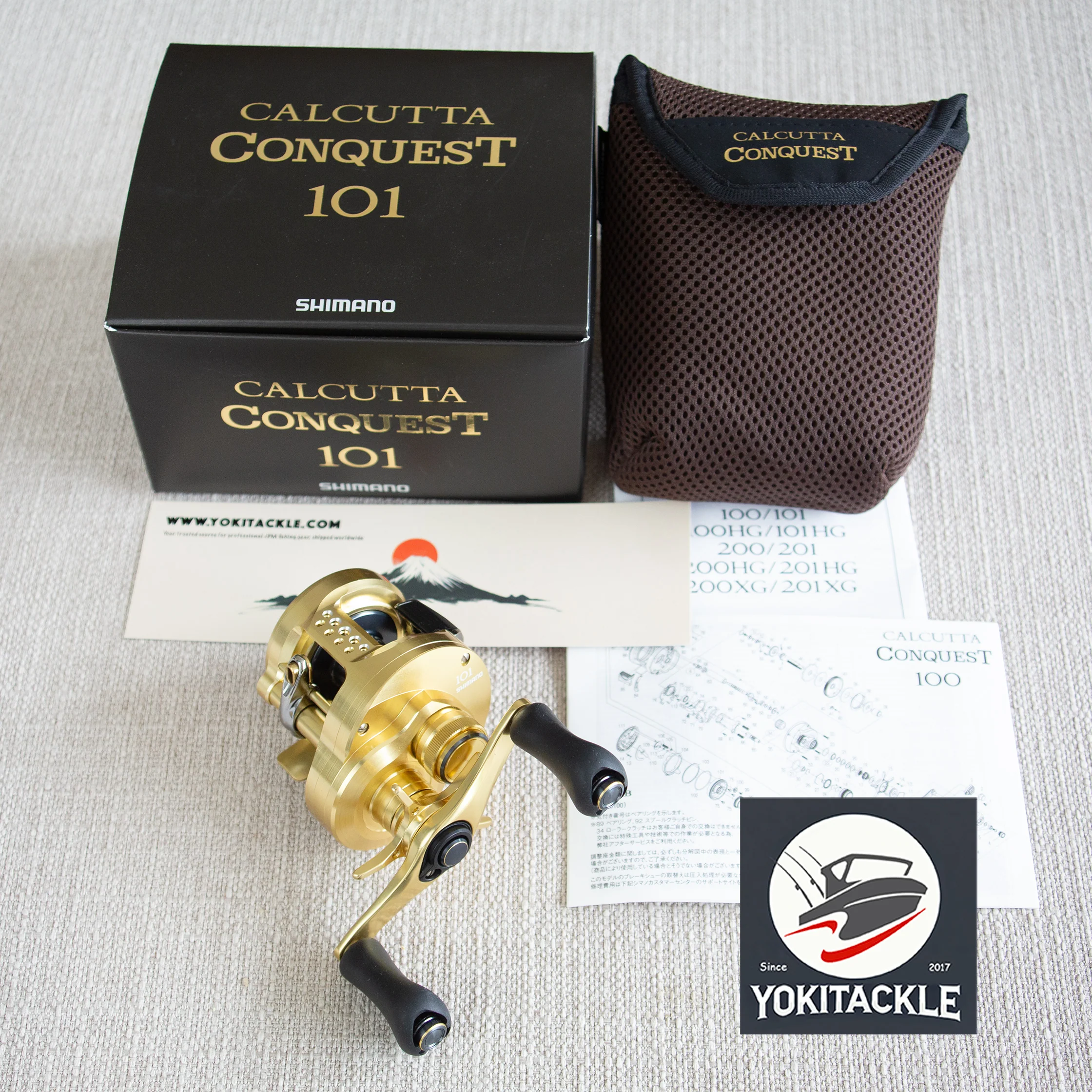 Brand New Shimano 21 CALCUTTA CONQUEST 101 LEFT Casting Reel