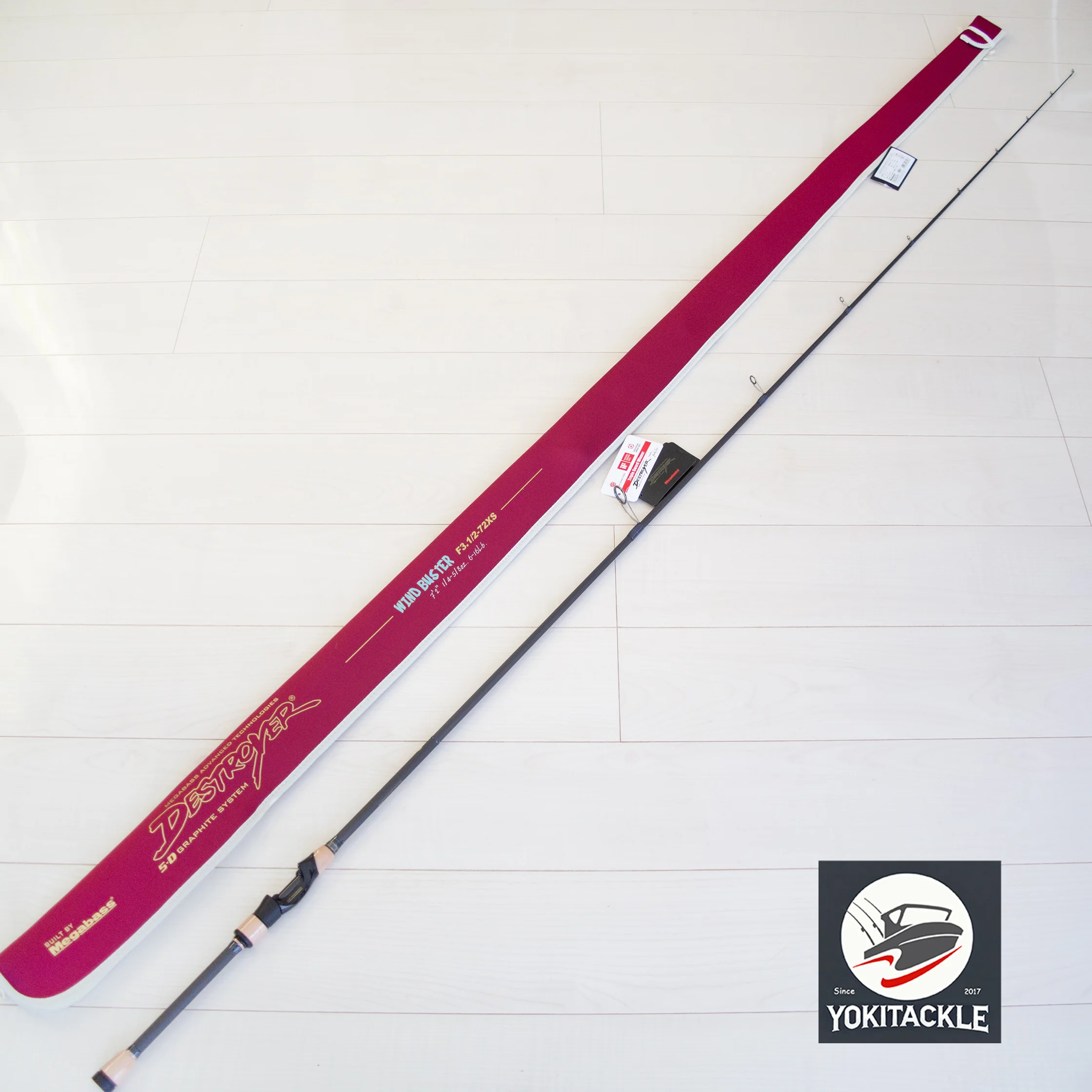 Brand New Megabass DESTROYER F3.1/2-72XS WIND BUSTER Spinning Rod for Bass