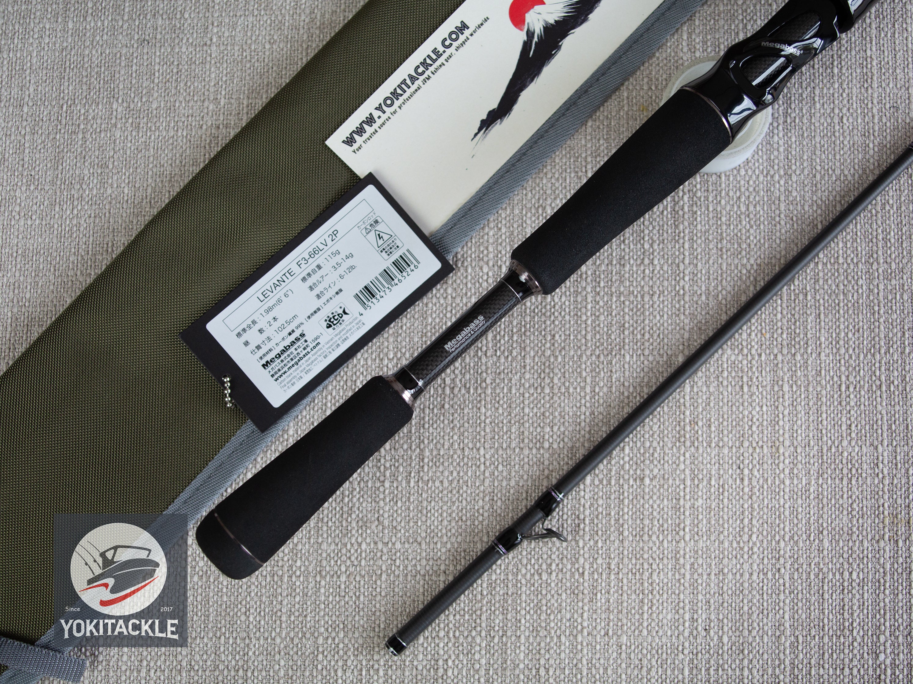 Brand New Megabass LEVANTE JP F3-66LV 2P Baitcasting Rod - Image 6