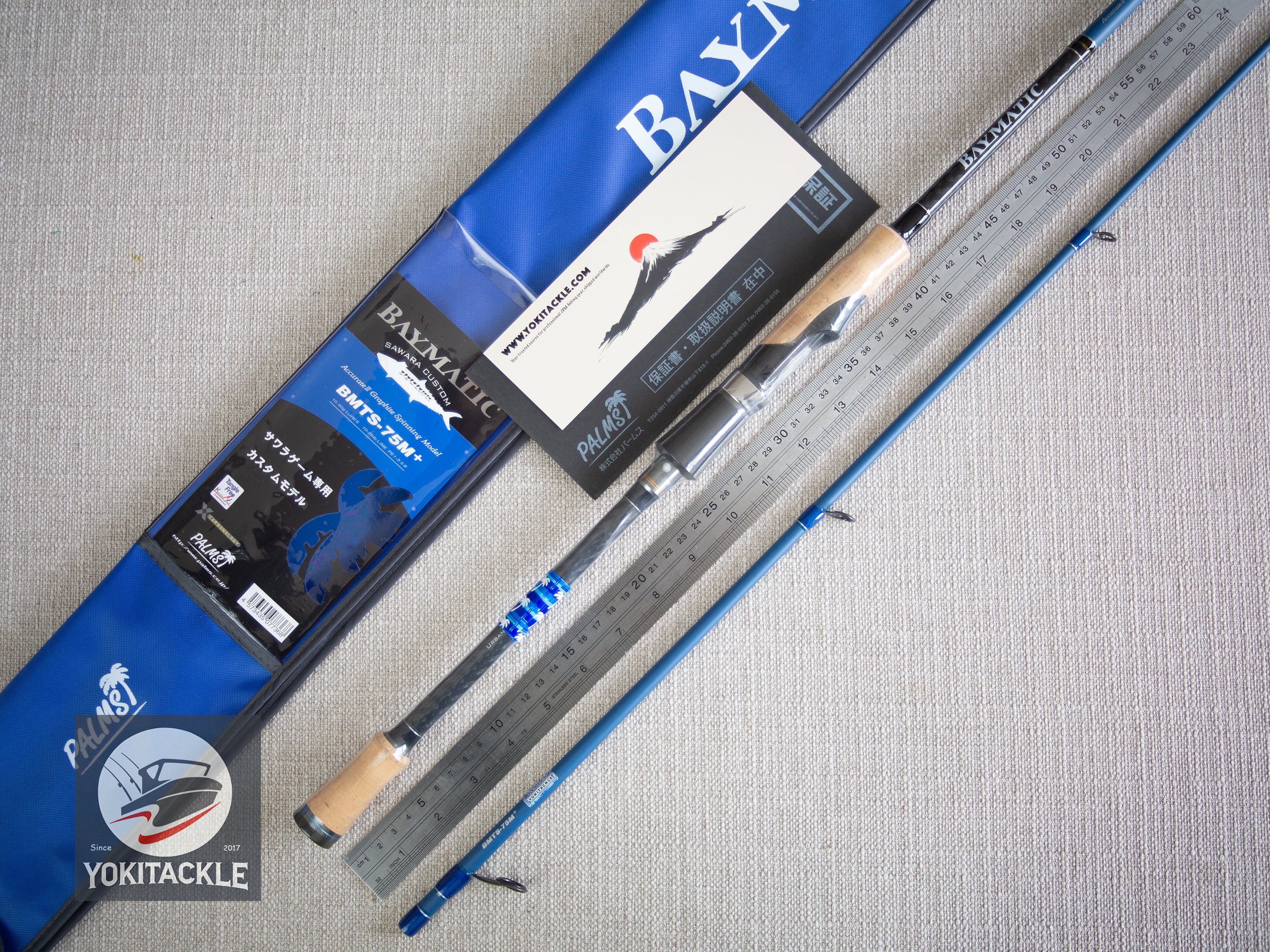 Brand New PALMS Baymatic BMTS-75M+ AccurateⅢ Graphite Spinning Rod - Image 2